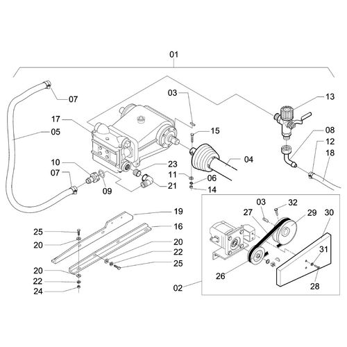 CONJUNTO ( BOMBA JP-75 ) - 153866 - VERSÃO - 0-0/0-  -0