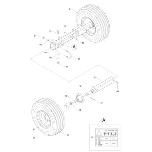 EIXO REGULAVEL NR. 17 170100 (CONJUNTO COMPLETO)