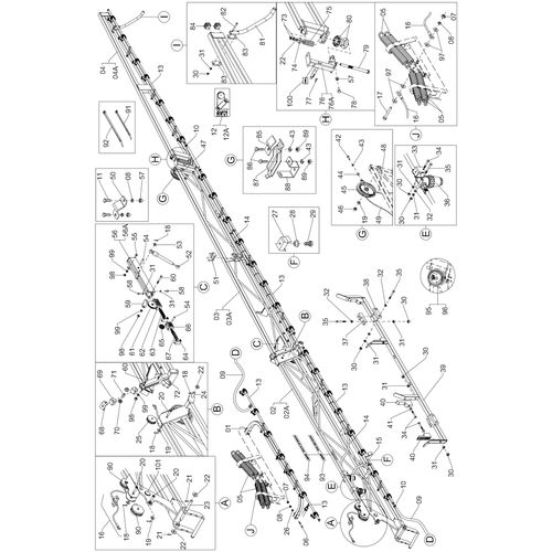 BARRA PULV.18M ADV 2000-AM 35 AGD 175224 (CONJUNTO COMPLETO) BARRA PULV.18M ADV 2000-AM 35 AGD 175224 (CONJUNTO COMPLETO)