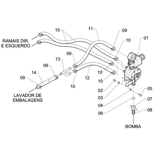 COMANDO JACTO PARA  42 LTS./MIN. E COMPL - 175778 - VERSÃO - 0-0/0-  -0