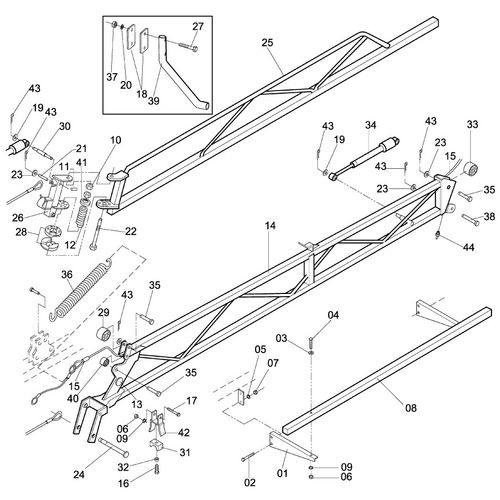 BARRA DE PULVERIZAÇÃO DE 14 METROS 178897 (CONJUNTO COMPLETO) BARRA DE PULVERIZAÇÃO DE 14 METROS 178897 (CONJUNTO COMPLETO)