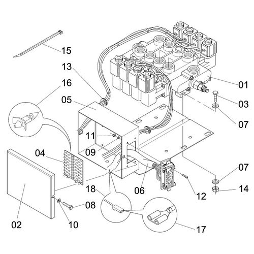 COMANDO HIDRÁULICO/ELÉTRICO E COMPLEMENT - 187039 - VERSÃO - 0-2003/0-  -1