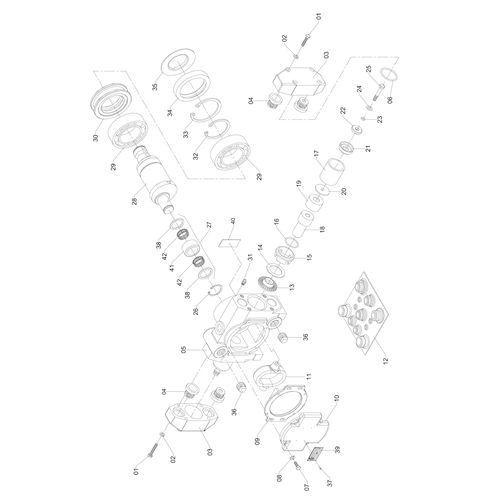 BOMBA DEFEN PISTOES 401 COM EIXO 203414 (CONJUNTO COMPLETO)