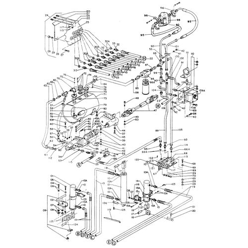 CIRCUITO HIDRAULICO 208272 (CONJUNTO COMPLETO)