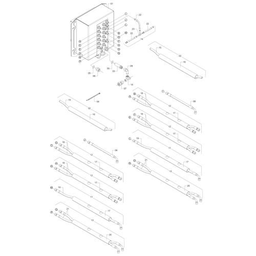 COMANDO HIDRAULICO ELETRIFICADO EJ 231621 (CONJUNTO COMPLETO)