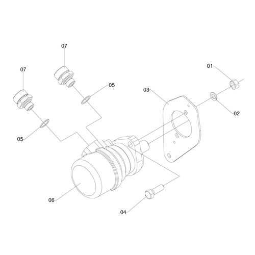 MOTOR HIDRAULICO DANFOSS COMPLETO 240309 (CONJUNTO COMPLETO)