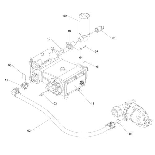 CONJ BOMBA JP100 P/JSC ADV3000 243451 (CONJUNTO COMPLETO)