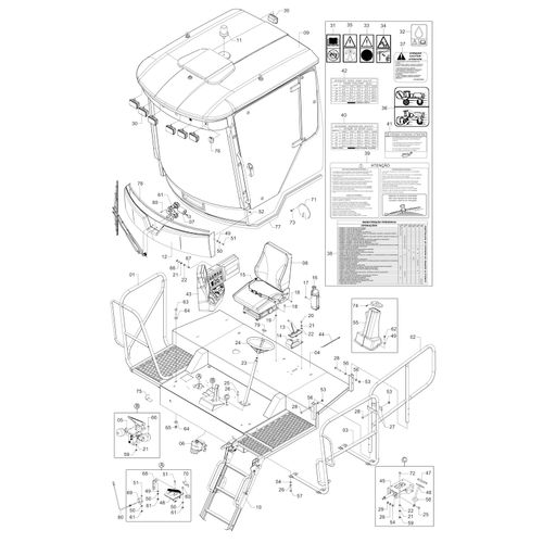 CABINE COMPLETA PLUS INGLÊS 247204 (CONJUNTO COMPLETO)