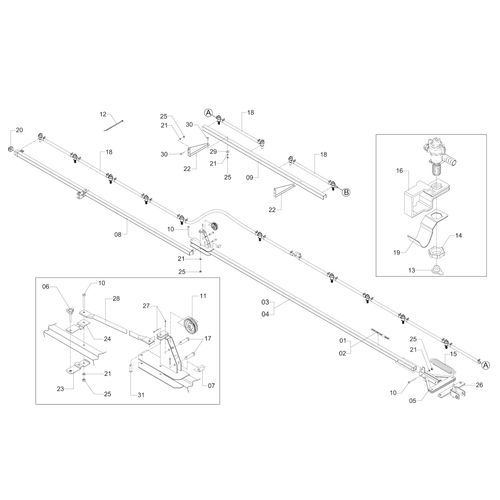 BARRA PULV.12M CR 50 AGS 2V 247775 (CONJUNTO COMPLETO) BARRA PULV.12M CR 50 AGS 2V 247775 (CONJUNTO COMPLETO)