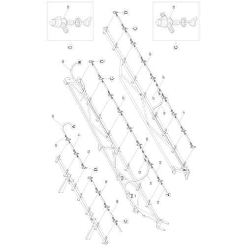 MANGUEIRAS DIREITA/ESQUERDA AM-14/4V 249649 (CONJUNTO COMPLETO) MANGUEIRAS DIREITA/ESQUERDA AM-14/4V 249649 (CONJUNTO COMPLETO)