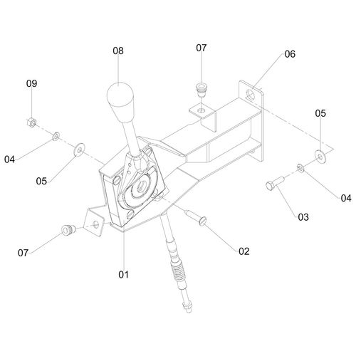 ACELERADOR MANUAL B10 - COMPLETO 251305 (CONJUNTO COMPLETO)
