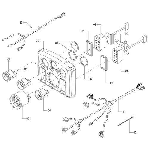 PAINEL DE INSTRUMENTOS 253988 (CONJUNTO COMPLETO) PAINEL DE INSTRUMENTOS 253988 (CONJUNTO COMPLETO)