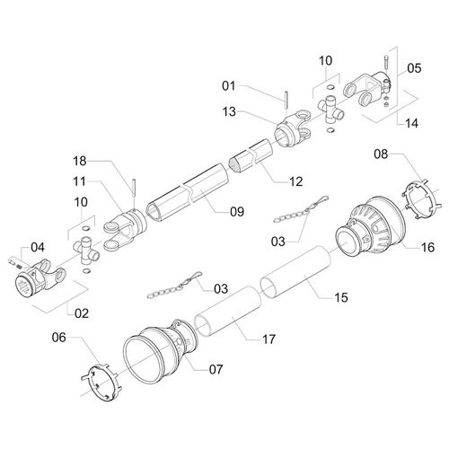 CARDAN CONV 1160 104 Z=6 X Ø35 268938 (CONJUNTO COMPLETO)