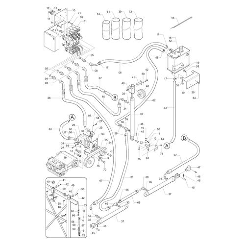 CIRCUITO HIDRAULICO - ELETRICO - 272682 - VERSÃO - 0-0/0-A -1