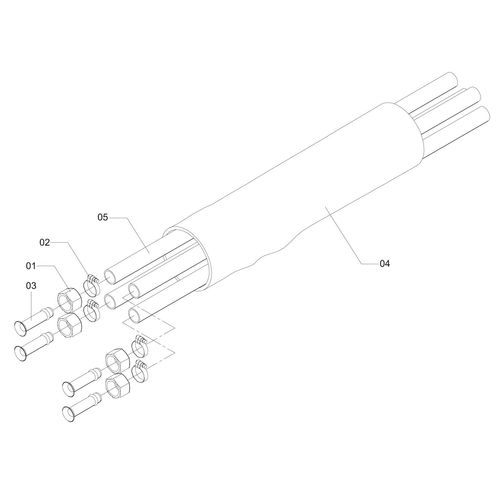 MANG COMANDO-BARRA VAR ALAV 4V S/FL CR 273532 (CONJUNTO COMPLETO)