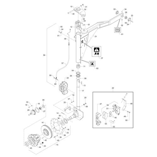 PERNA DIANTEIRA DIREITA COMPLETA - 282038 - VERSÃO - SAP-2009/3-  -0