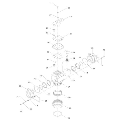 Válvula de 3 vias - modelo 