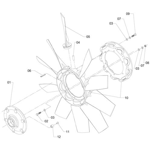 VENTILADOR C/PAS DE PLASTICO 294132 (CONJUNTO COMPLETO)