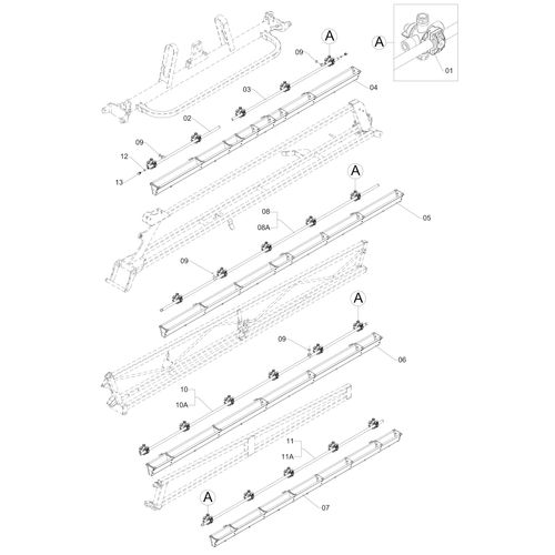 CONJUNTO-RAMAL 500 QUADRIJET C/CANALETA - 314310 - VERSÃO - SAP-2014/7-  -0