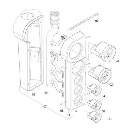 PAINEL DE INSTRUMENTOS - UP 4X4 (CONJ) 315127 (CONJUNTO COMPLETO)