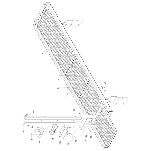 PLATAFORMA DIREITA COMPLETA 316604 (CONJUNTO COMPLETO)