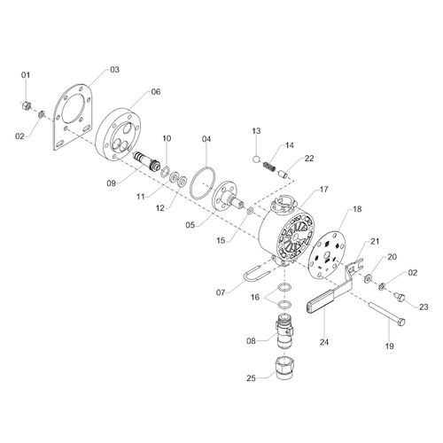 Valvula direcional para 42l/min 348904 (CONJUNTO COMPLETO) Valvula direcional para 42l/min 348904 (CONJUNTO COMPLETO)
