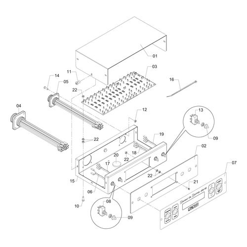 MODULO DE CONTROLE - BARRAS PTG 366260 (CONJUNTO COMPLETO)