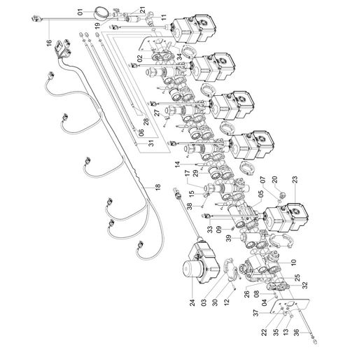 COMANDO MASTERFLOW ELETRICO ELETRONICO-A 369370 (CONJUNTO COMPLETO)