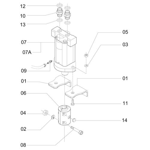 MOTOR HIDRAULICO OSCILADOR DIREITO - 369868 - VERSÃO - SAP-2010/2-  -0