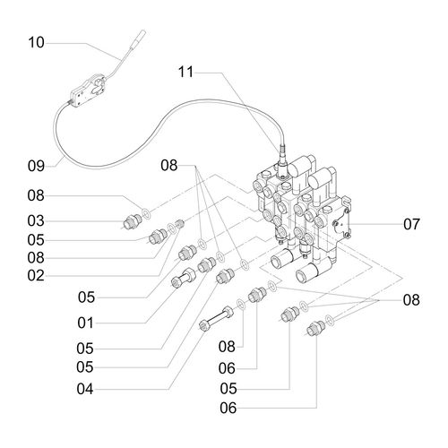 MONTAGEM HIDRÁULICA COMANDO OSCILADOR - 369892 - VERSÃO - SAP-2010/2-  -0