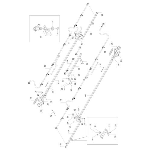BARRA PULV. 9,5M PJ-401 50 AGS 2V C/FL 373001 (CONJUNTO COMPLETO) BARRA PULV. 9,5M PJ-401 50 AGS 2V C/FL 373001 (CONJUNTO COMPLETO)