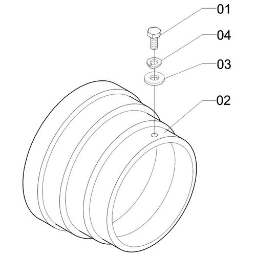 PROTETOR COM PARAFUSO JP-100 - 374942 - VERSÃO - 0-0/0-  -0