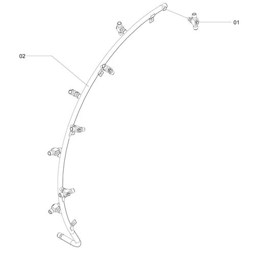 RAMAL DIREITO - COMPLETO P/ 8 BICOS - 388983 - VERSÃO - SAP-2014/5-  -0