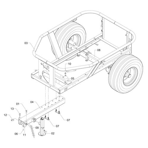 CARRETA P/RESERVATORIO DE 1500 L., C/EIX - 434613 - VERSÃO - SAP-2014/5-01-3