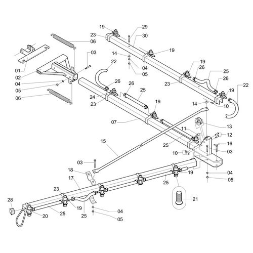 BARRA DE PULVERIZAÇÃO DE 12 METROS 438382 (CONJUNTO COMPLETO) BARRA DE PULVERIZAÇÃO DE 12 METROS 438382 (CONJUNTO COMPLETO)