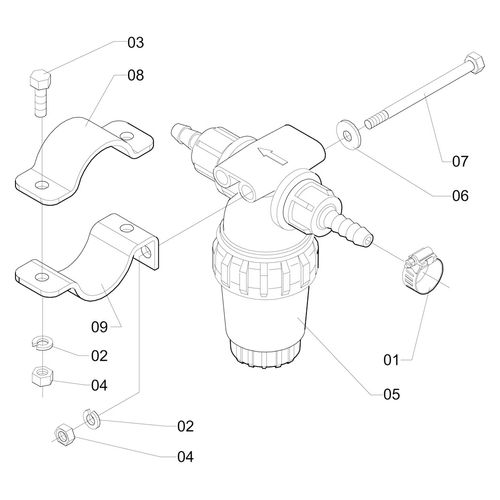 FILTRO DIREITO - SIF 448852 (CONJUNTO COMPLETO) FILTRO DIREITO - SIF 448852 (CONJUNTO COMPLETO)