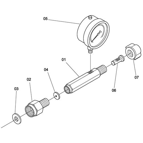 KIT PARA CHECAR PRESSAO DOS BICOS 451476 (CONJUNTO COMPLETO) KIT PARA CHECAR PRESSAO DOS BICOS 451476 (CONJUNTO COMPLETO)