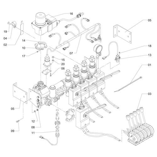 COMANDO MF-2000 ELETRONICO C/CABO-COL.AD 454512 (CONJUNTO COMPLETO)