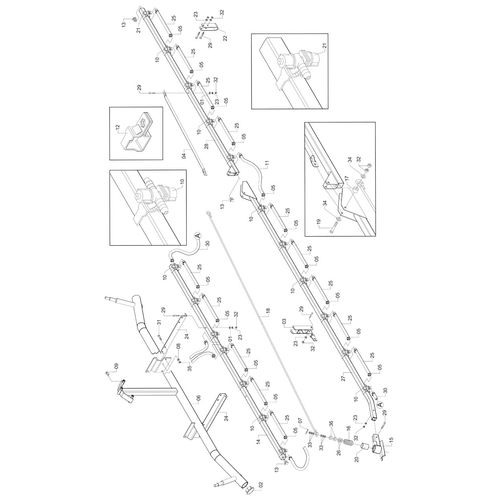 BARRA DE PULVERIZAÇÃO DE 10 M., C/FECHAM 457747 (CONJUNTO COMPLETO) BARRA DE PULVERIZAÇÃO DE 10 M., C/FECHAM 457747 (CONJUNTO COMPLETO)