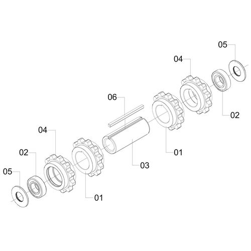 CONJUNTO ENGRENAGEM MOVIDA 466557 (CONJUNTO COMPLETO)