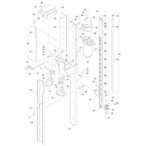 Batente de barra direito completo 473322 (CONJUNTO COMPLETO) Batente de barra direito completo 473322 (CONJUNTO COMPLETO)
