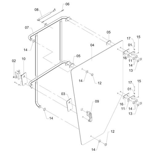 PORTA DA CABINE 479840 (CONJUNTO COMPLETO) PORTA DA CABINE 479840 (CONJUNTO COMPLETO)