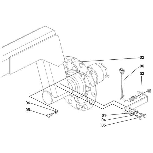 CONJ SENSOR RODA EIXO SIMPLES-1,4M CL/CR - 486571 - VERSÃO - 0-0/0-  -1