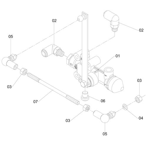 VÁLVULA DE NIVELAMENTO TRASEIRA DIREITA - 490292 - VERSÃO - SAP-2011/10-01-0