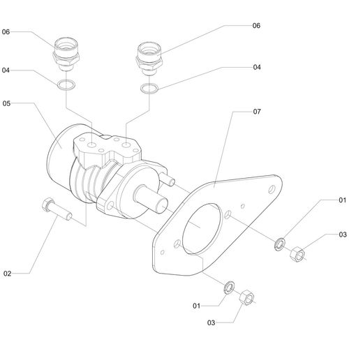 MOTOR HIDRAULICO DANFOSS - SUB MONT HIDR - 490342 - VERSÃO - SAP-2012/4-03-0