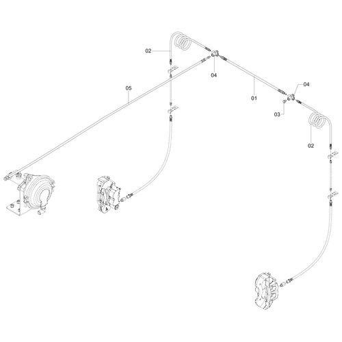 CONDUTOR DO FREIO TRASEIRO-SUB MONT HIDR 490326 (CONJUNTO COMPLETO) CONDUTOR DO FREIO TRASEIRO-SUB MONT HIDR 490326 (CONJUNTO COMPLETO)