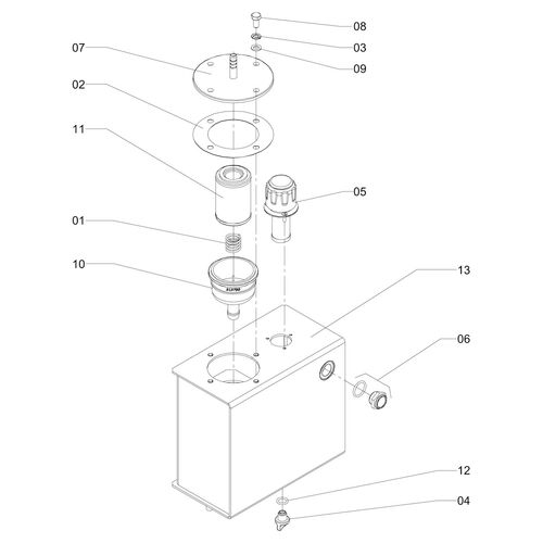 RESERV P/OLEO HIDRAULICO-4L(TH-4)