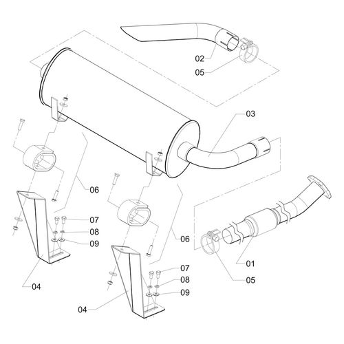 SISTEMA DE EXAUTÃO - 400635 522127 (CONJUNTO COMPLETO) SISTEMA DE EXAUTÃO - 400635 522127 (CONJUNTO COMPLETO)