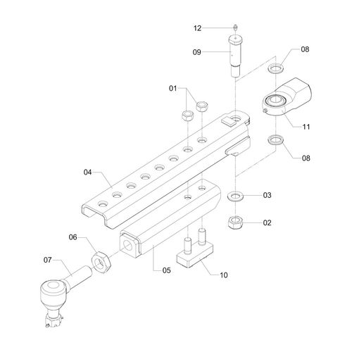 BARRA DE LIGACAO C/ TERMINAL ROTULAR 526300 (CONJUNTO COMPLETO) BARRA DE LIGACAO C/ TERMINAL ROTULAR 526300 (CONJUNTO COMPLETO)