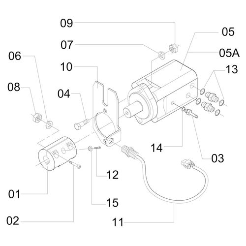 MOTOR HIDRÁULICO DO VERTICAL COMPLETO - 527522 - VERSÃO - SAP-2010/4-  -0